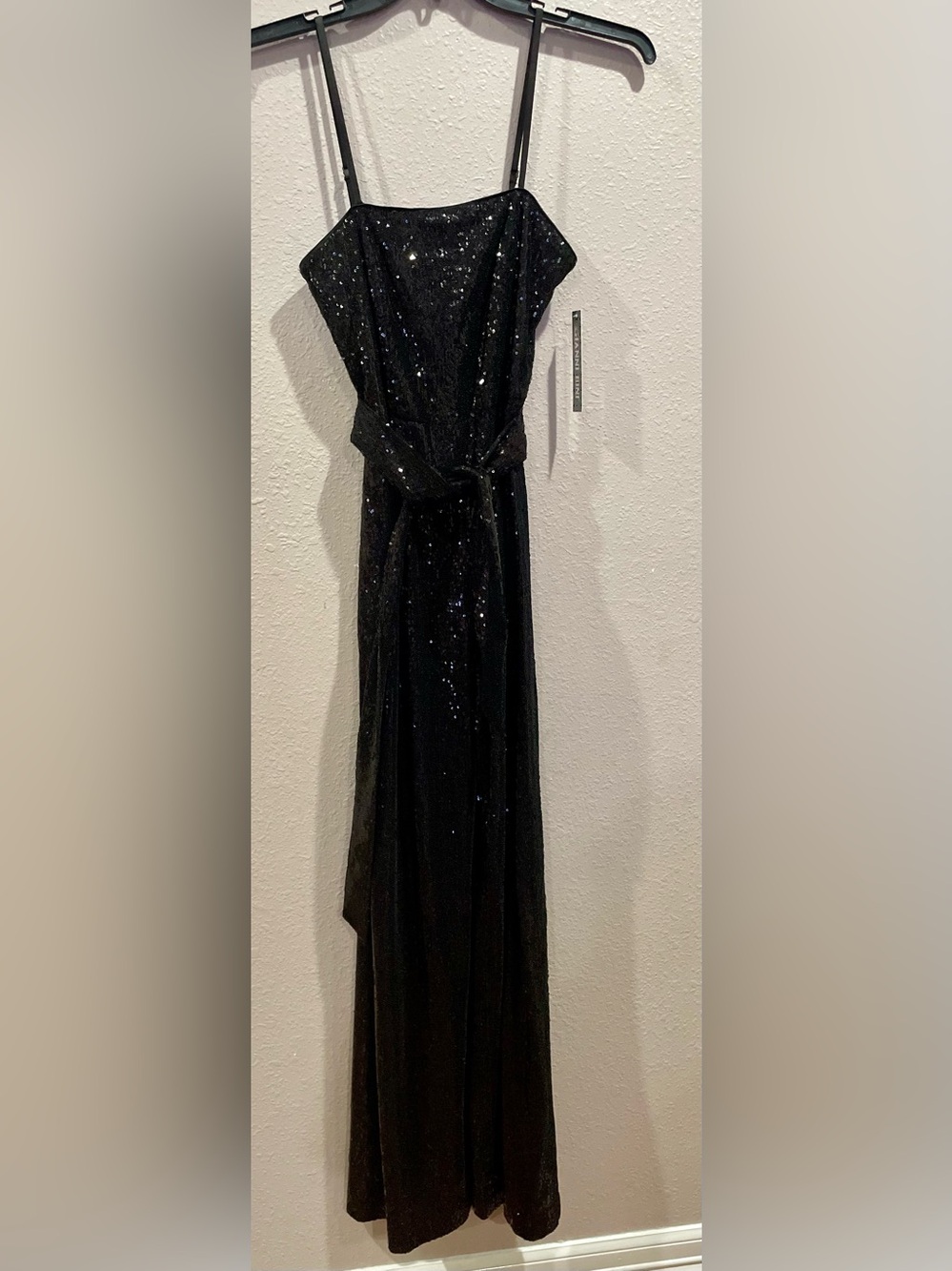 Giani Bini Black Sequin Jumpsuit